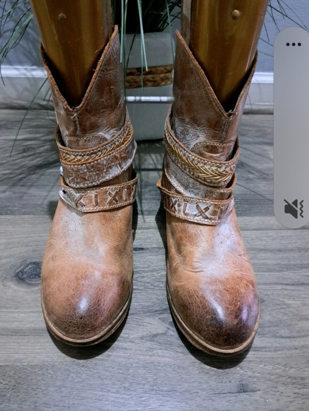Corral Womens Sz 11 Indie Spirit Cognac Distressed Western Cowboy Leather Boots